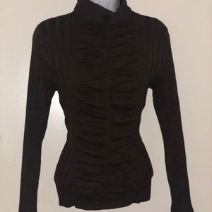 Women’s Chocolate Body-con Turtle Neck